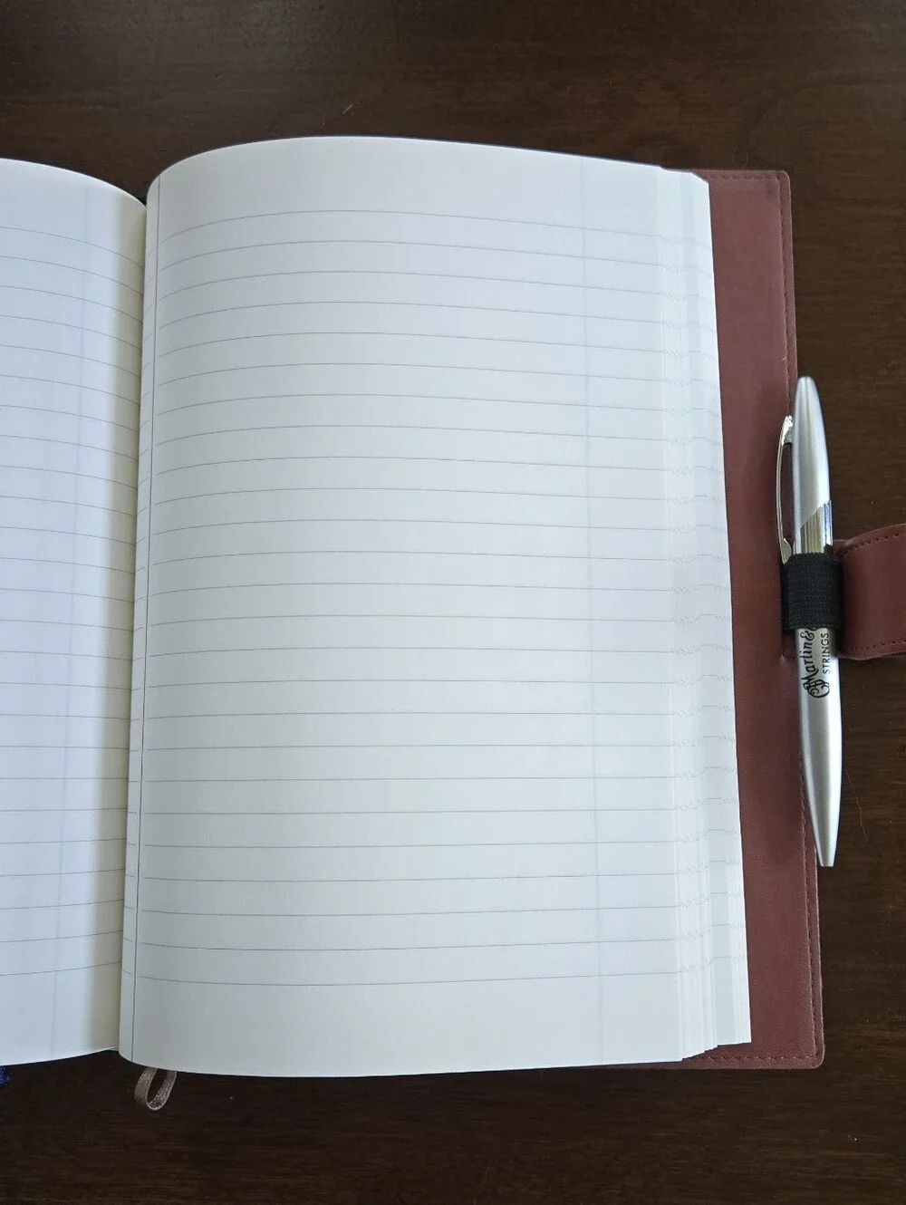 Journal Books 7" x 9.5" Faux Leather Journal With Martin Strings Embossed Logo - Picture 3 of 4